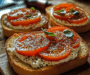 Whipped Ricotta Tomato Toast on Golden Sourdough Delight