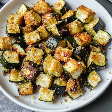 Air Fryer Parmesan Zucchini (No Breading)