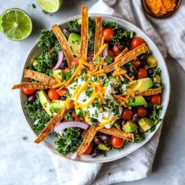 Crunchy Taco Kale Salad