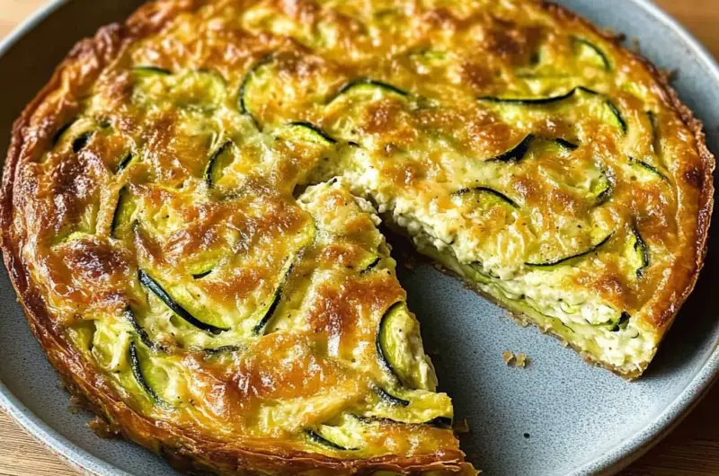 Crustless Zucchini Quiche (Easy)