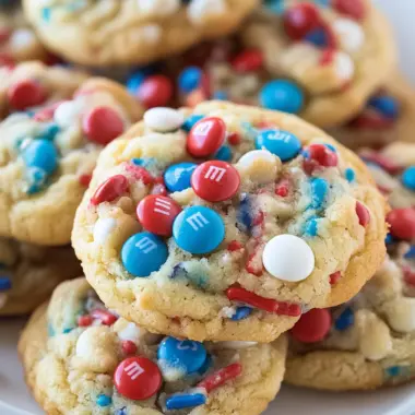 Fireworks Pudding Cookies