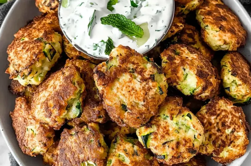 Kolokithokeftedes (Greek Zucchini Fritters)