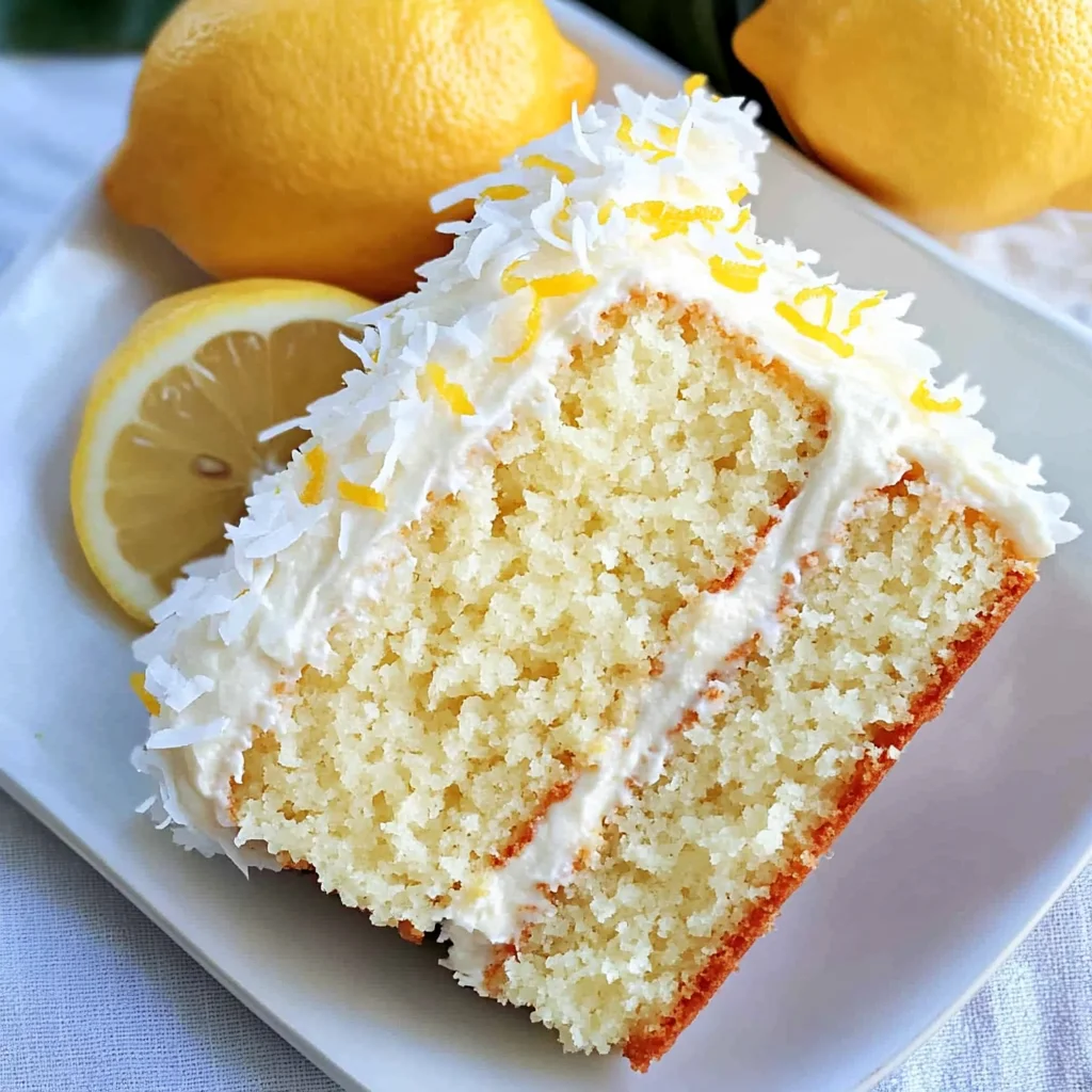 Lemon Coconut Cake