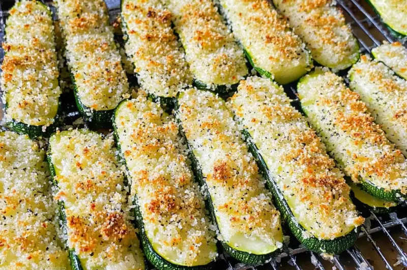 Parmesan Crusted Zucchini Wedges