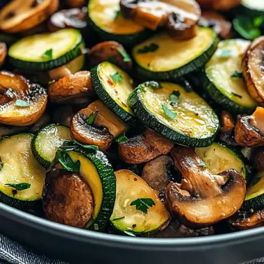 Savory Stir-Fried Zucchini and Mushrooms: A Flavorful Low-Carb Delight