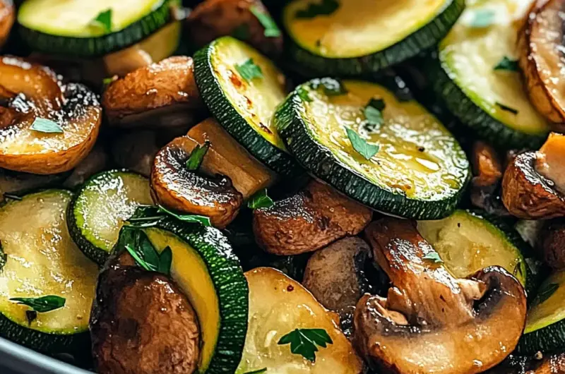 Savory Stir-Fried Zucchini and Mushrooms: A Flavorful Low-Carb Delight