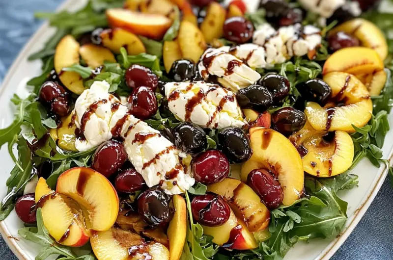 Stone Fruit Salad with Burrata