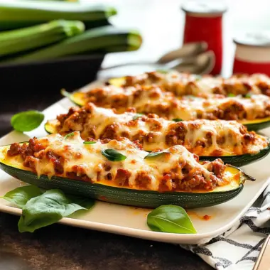 Stuffed Zucchini Boats