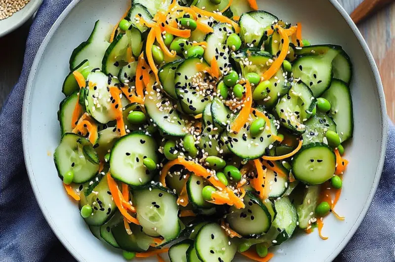 10-Minute Ginger Miso Cucumber Salad