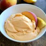 5-Minute Healthy Peach Frozen Yogurt