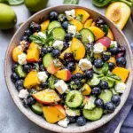 Blueberry Peach Feta Salad