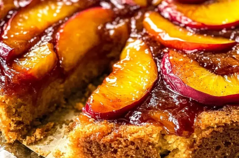 Bourbon Peach Upside-Down Cake