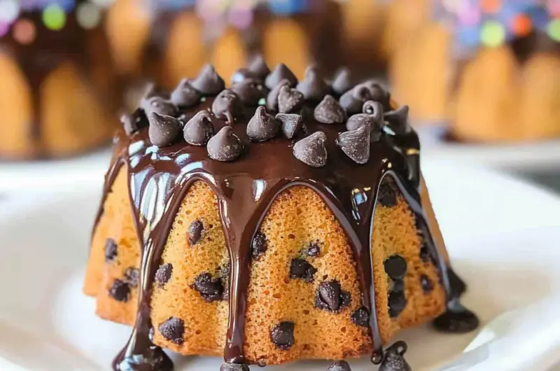 Chocolate Chip Mini Bundt Cakes