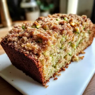 Cinnamon Streusel Topped Zucchini Bread Bakery Style: A Stunning Loaf