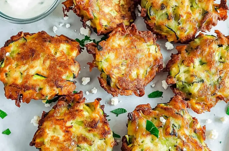 Crispy Zucchini Fritters Recipe (Kolokithokeftedes)
