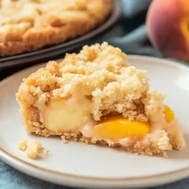 Easy Italian Peach Crumb Cake