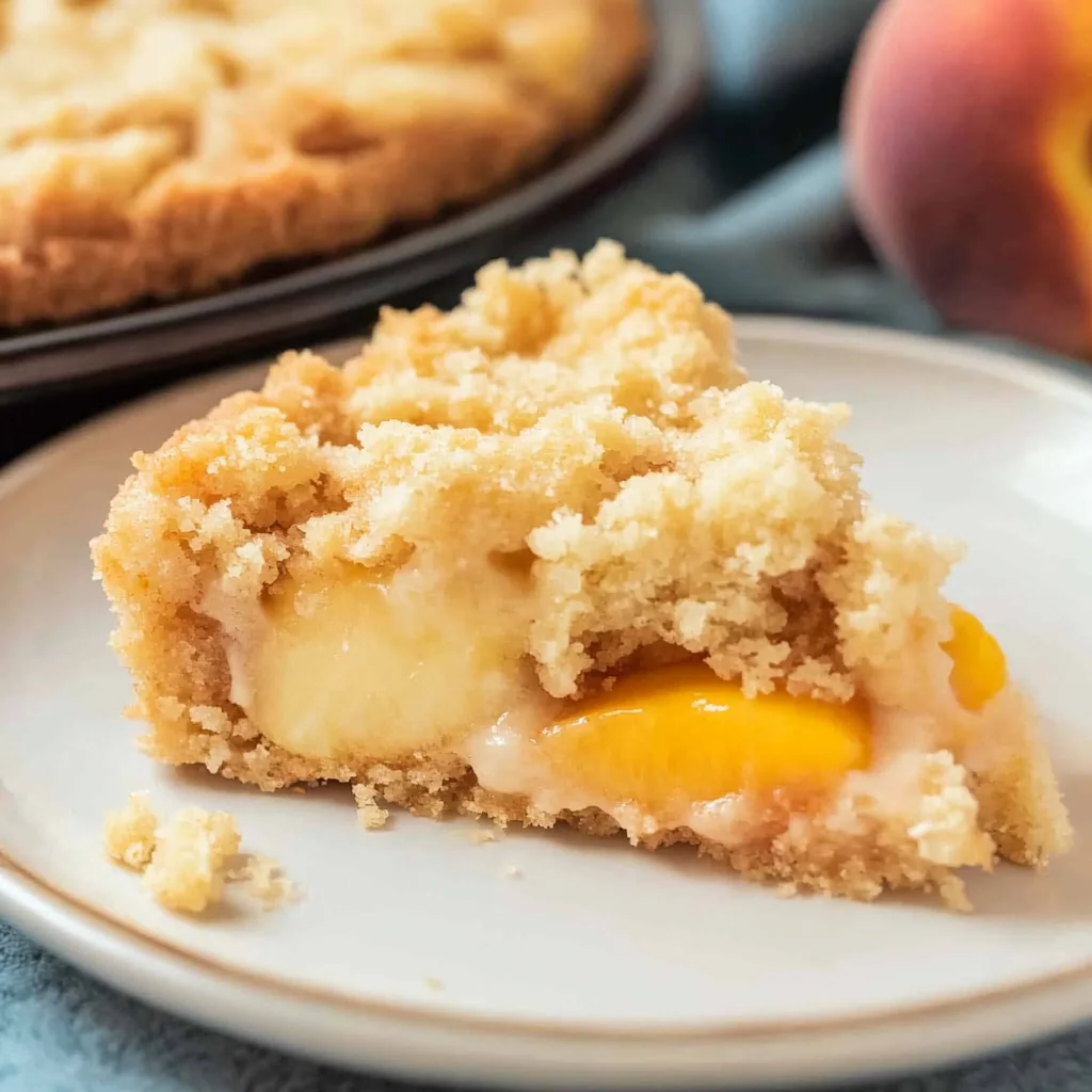 Easy Italian Peach Crumb Cake