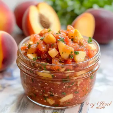 Easy Peach Salsa Recipe