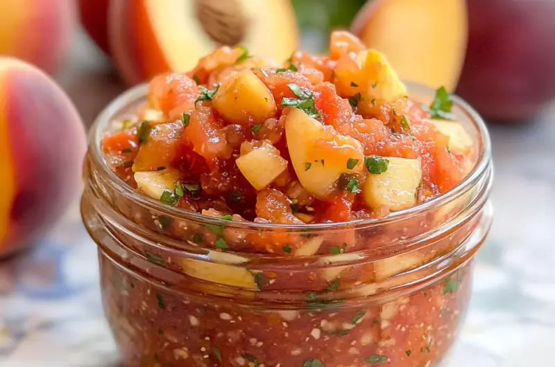 Easy Peach Salsa Recipe