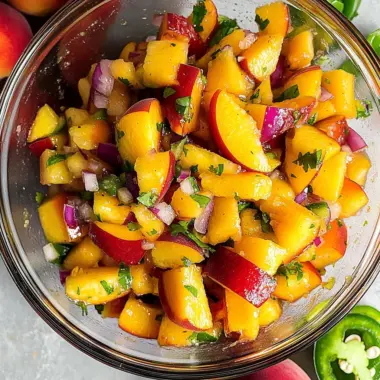 Fresh Peach Salsa