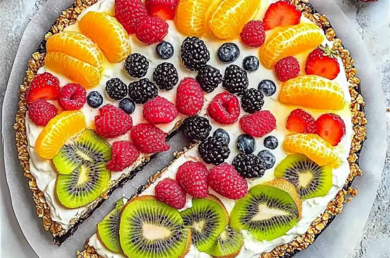 Healthy Fruit Pizza + RECIPE VIDEO