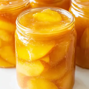 Homemade Canned Peach Pie Filling