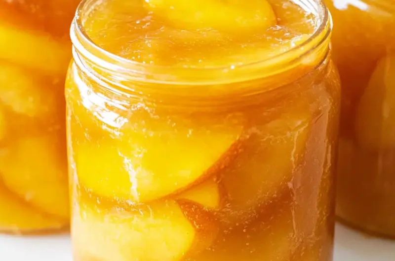 Homemade Canned Peach Pie Filling
