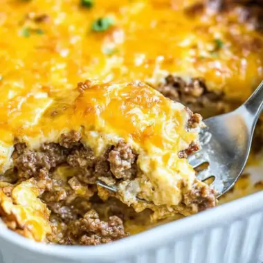 Keto Cheeseburger Casserole Recipe