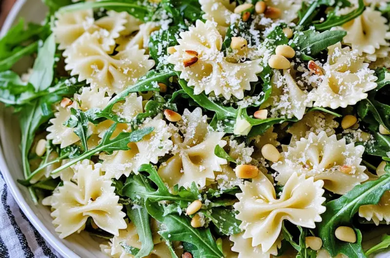Lemon Basil Parmesan Pasta Salad