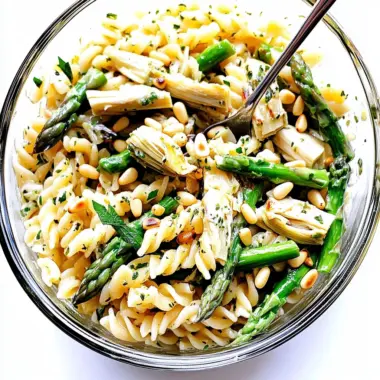 Lemony Artichoke Pasta Salad