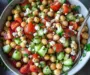 Marinated Chickpeas with Tomatoes and Cucumber