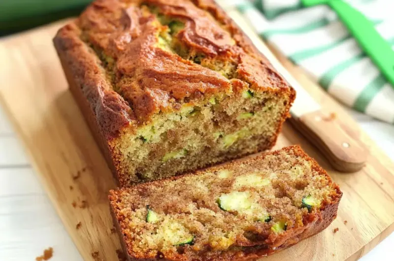 Moist and Delicious Cinnamon Swirl Zucchini Bread