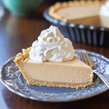 No Bake Peanut Butter Pie Recipe