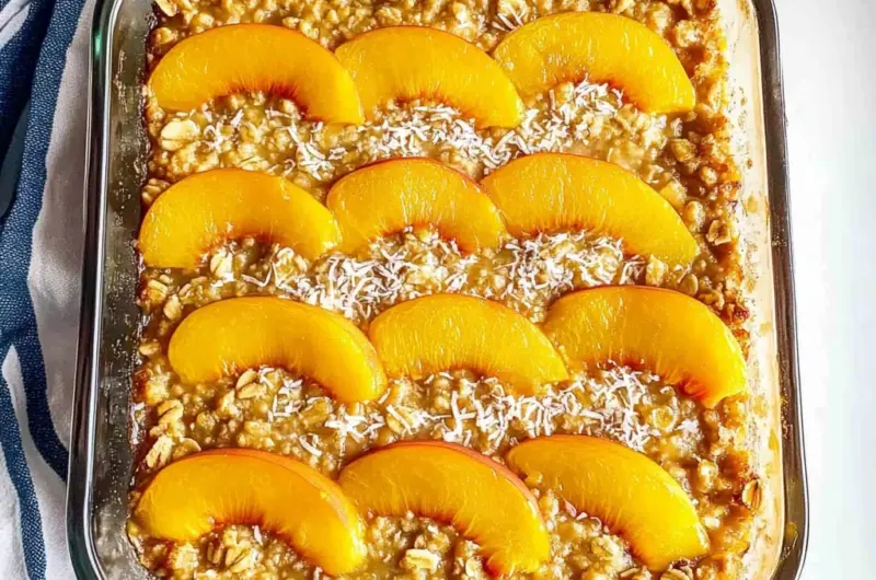 Peach Baked Oatmeal