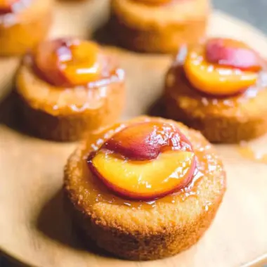 Peach Upside Down Mini Cakes