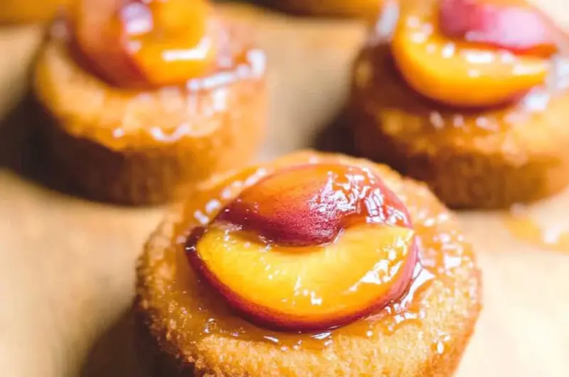 Peach Upside Down Mini Cakes