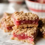 Rhubarb Oatmeal Bars
