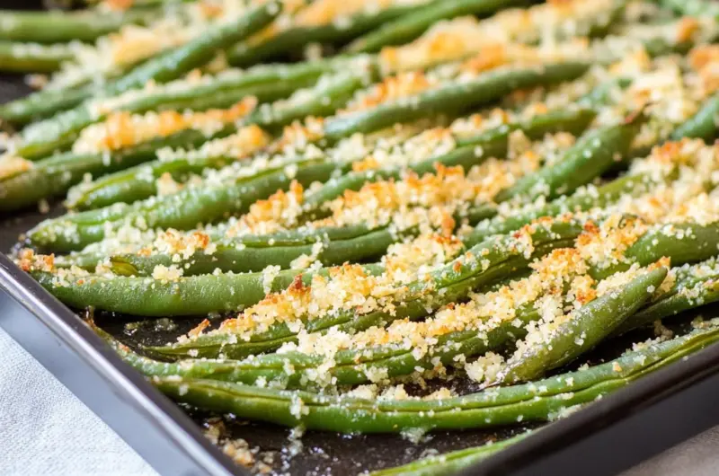 Roasted Parmesan Green Beans