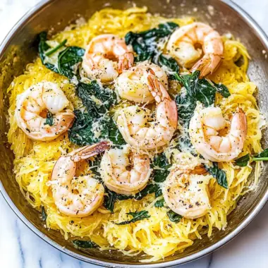 Spaghetti Squash Shrimp Scampi Recipe