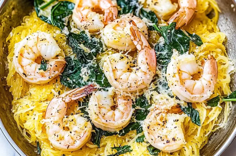 Spaghetti Squash Shrimp Scampi Recipe