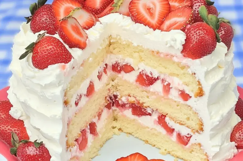Strawberries 'n Cream Cake