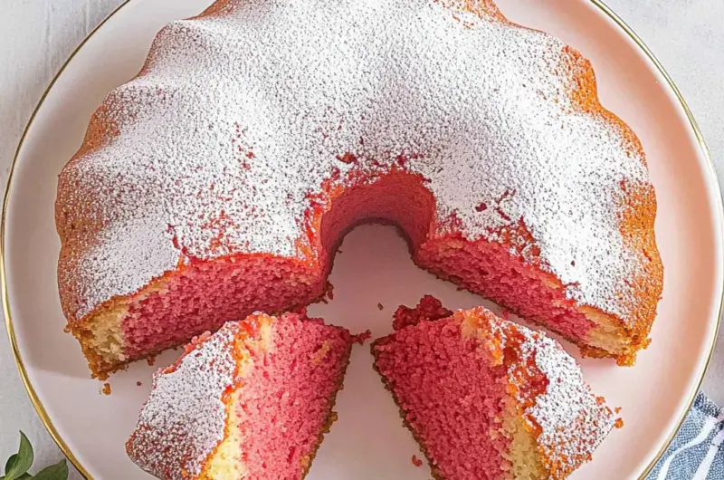 Strawberry Cream Cheese Pound Cake