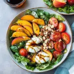 Summer Peach Balsamic Caprese Salad