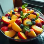 Summer Peach Fruit Salad