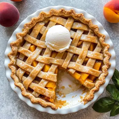 The Best Peach Pie