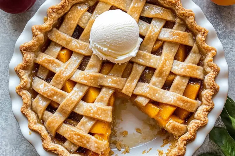 The Best Peach Pie