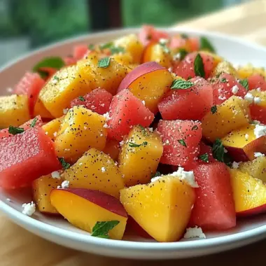 The Peach Watermelon Salad That Tastes Like Summer