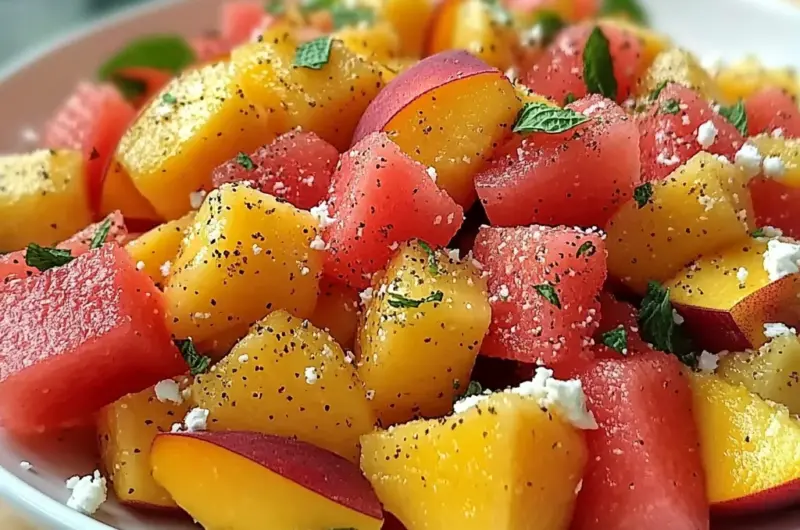 The Peach Watermelon Salad That Tastes Like Summer