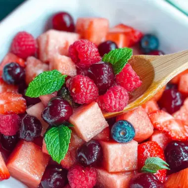 Watermelon Berry Fruit Salad