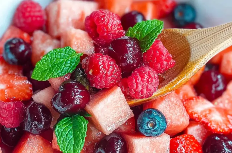 Watermelon Berry Fruit Salad